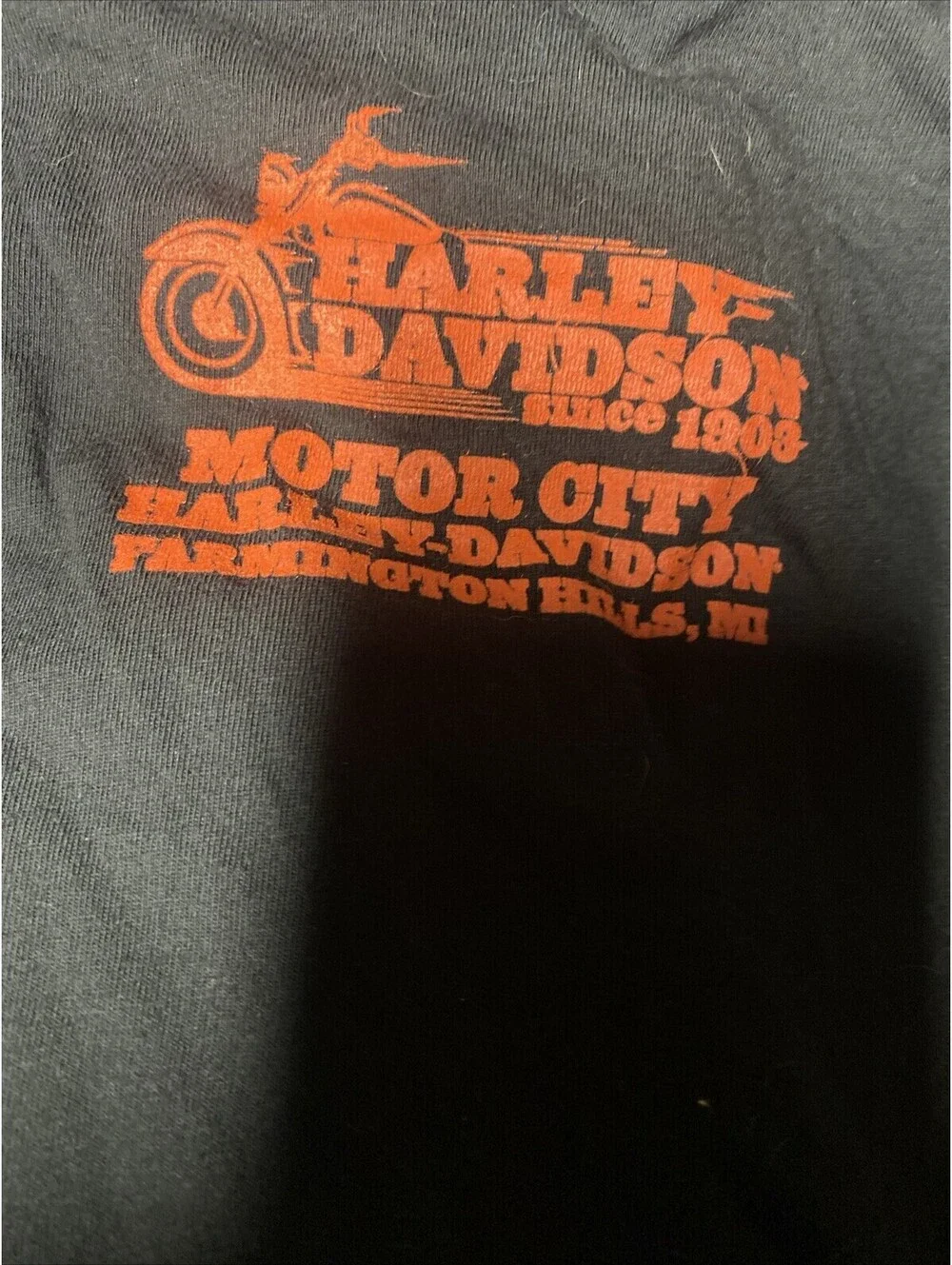 Women’s Harley Davidson XL Black Red Wings T-Shirt 2010 Thiensville WI NWT - Picture 4 of 5